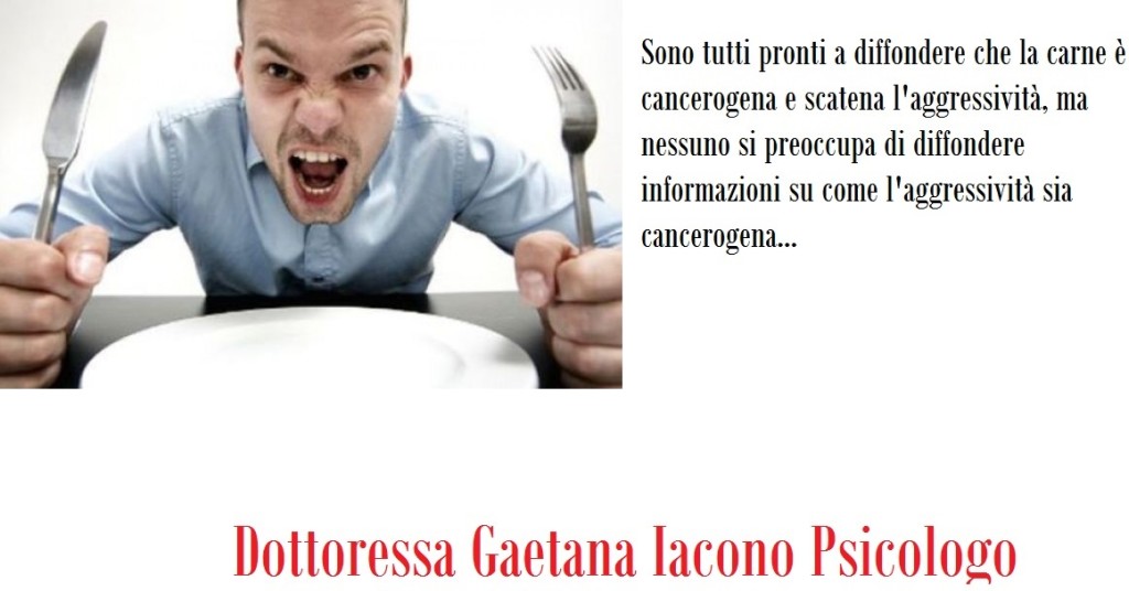 uomo affamatoe aggressivo